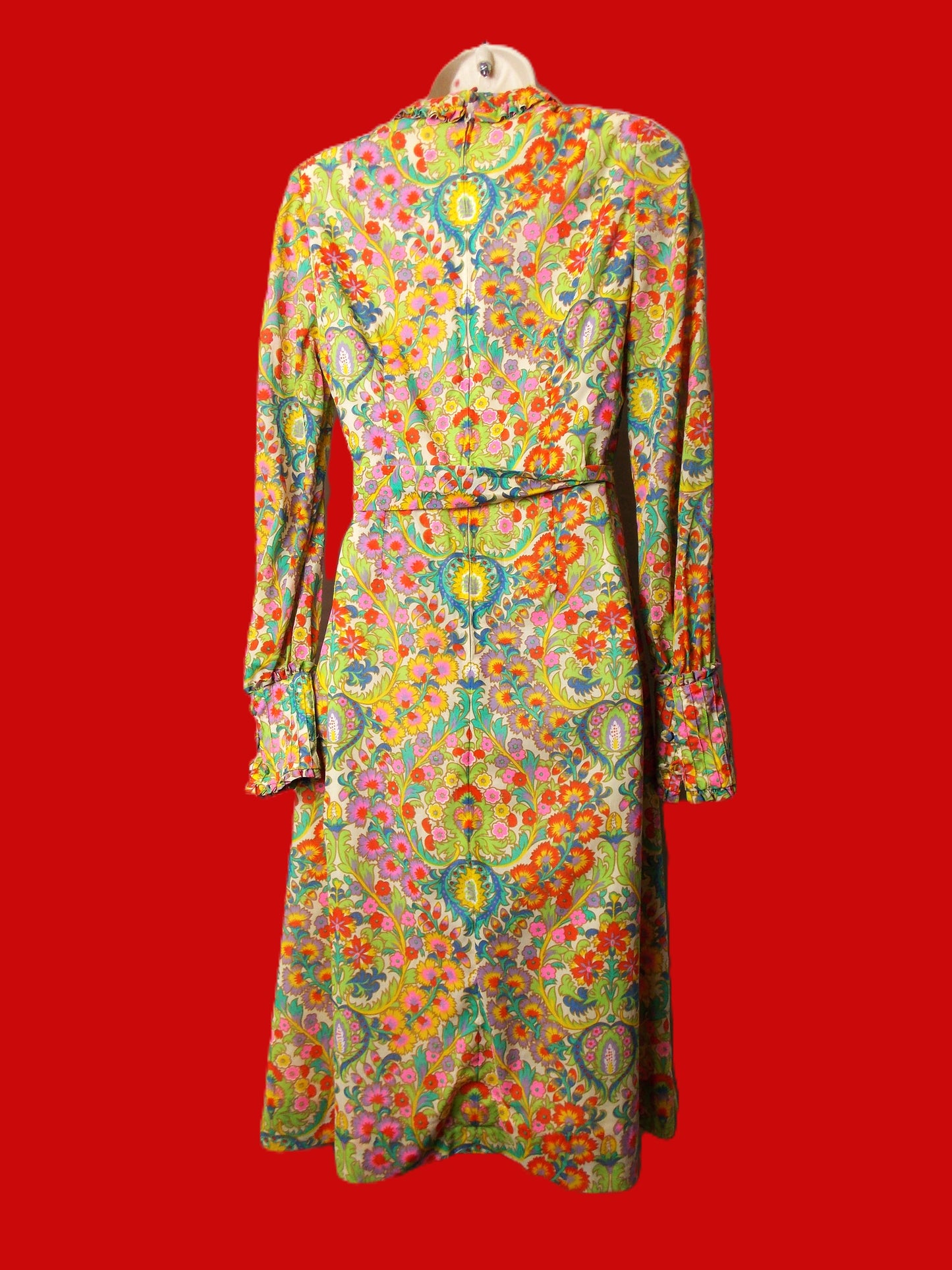 Vintage Floral pattered midi dress (SOLD)