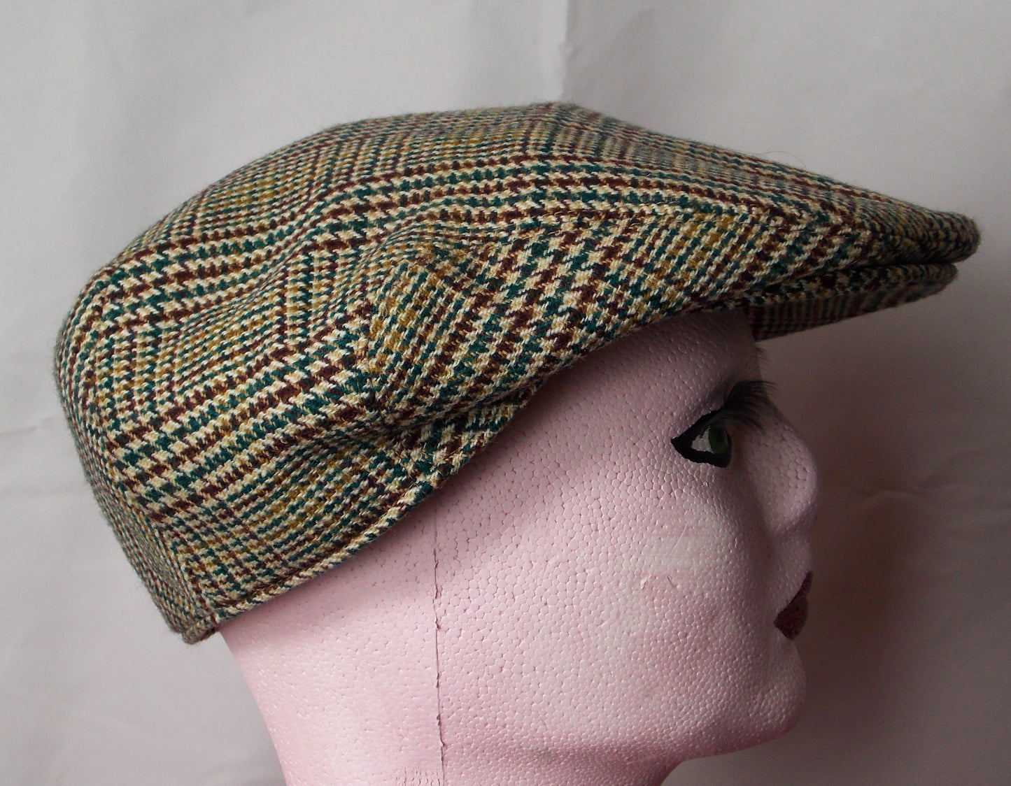 Vintage Prince of Wales Check Flat cap