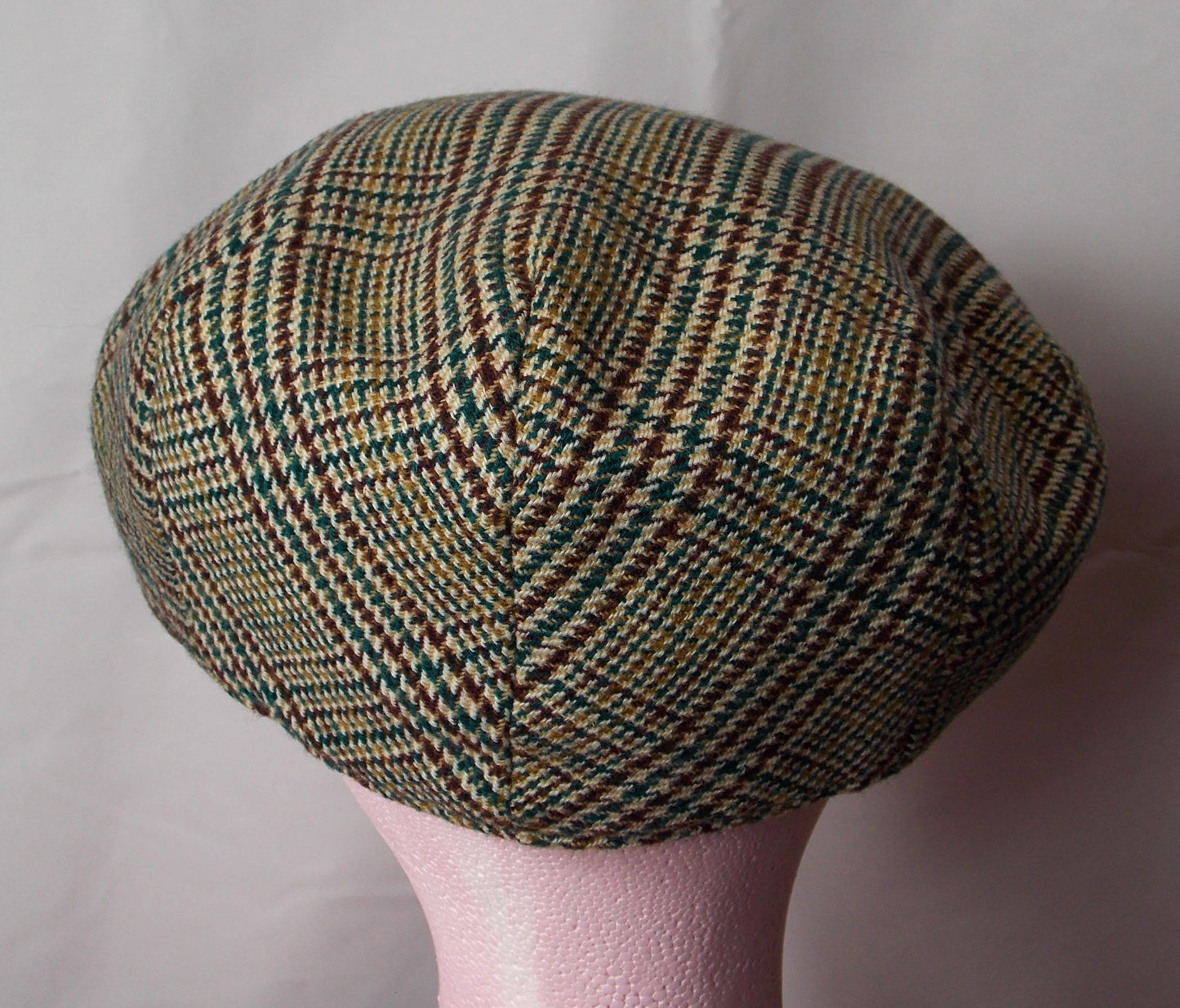 Vintage Prince of Wales Check Flat cap