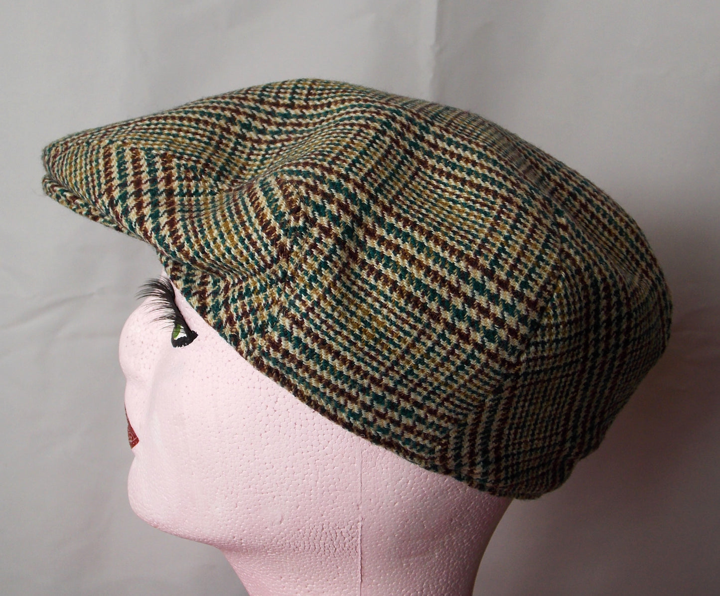 Vintage Prince of Wales Check Flat cap