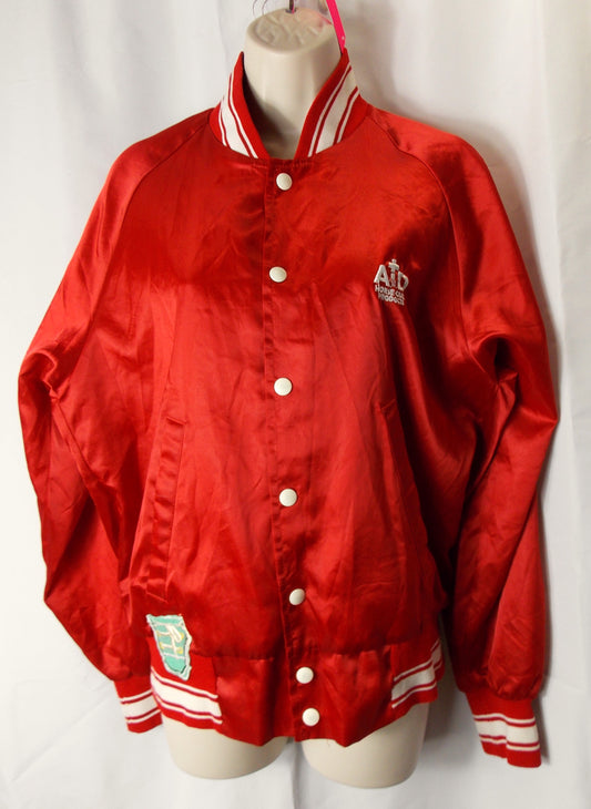 Red American Collage style jacket