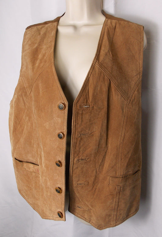 Gents light Tan sueded waistcoat