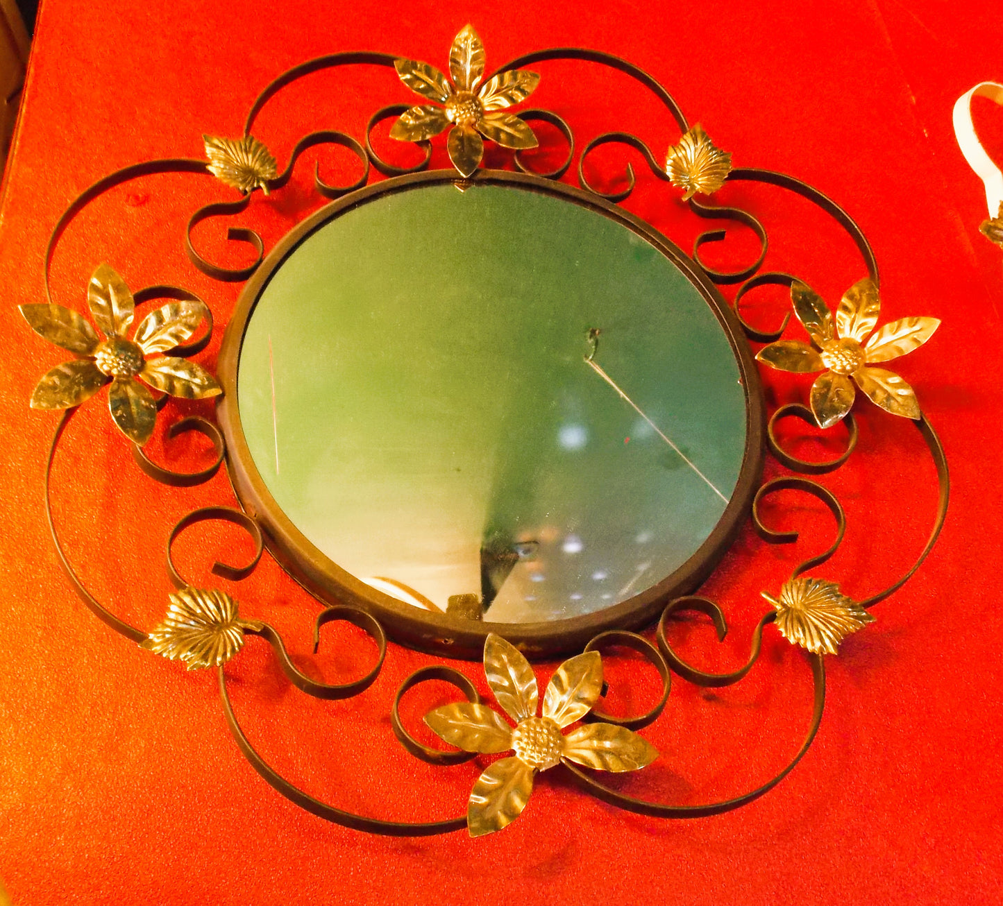 Vintage round mirror